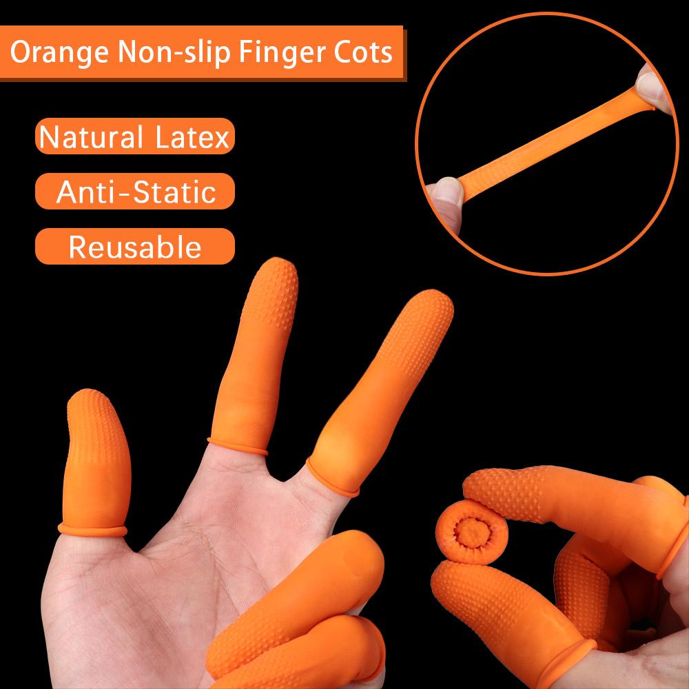 Nail Art Natural - Gants réutilisables en caoutchouc naturel, protège-doigts,