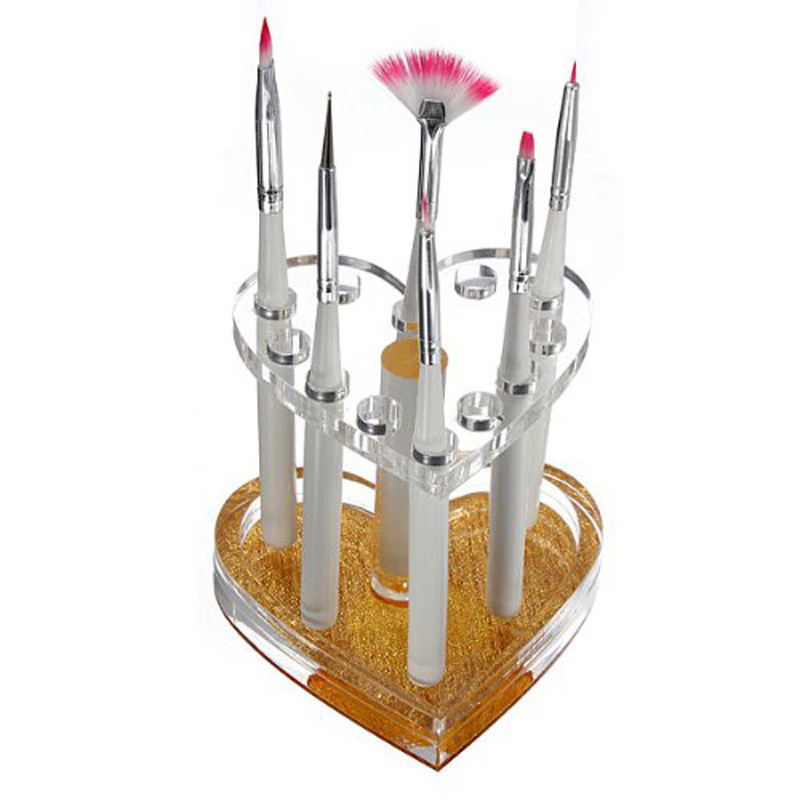 Nail Fan Brush - Boîte de rangement pour pinceaux à