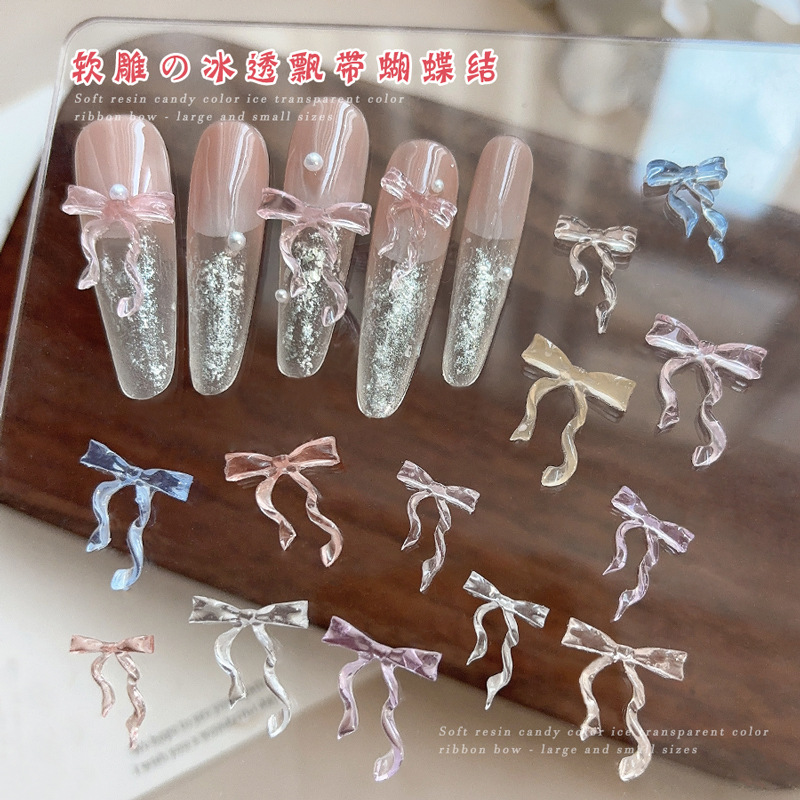 Nail Art Lotso - 30 pièces fée glace Transparent rose
