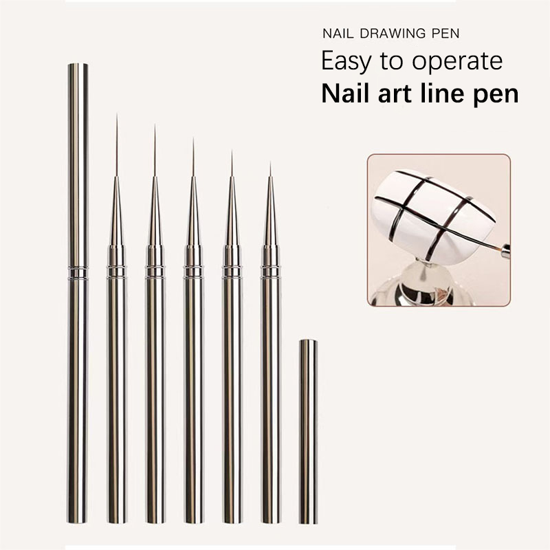 Nail Fan Brush - Pinceaux pour Nail Art français, stylos