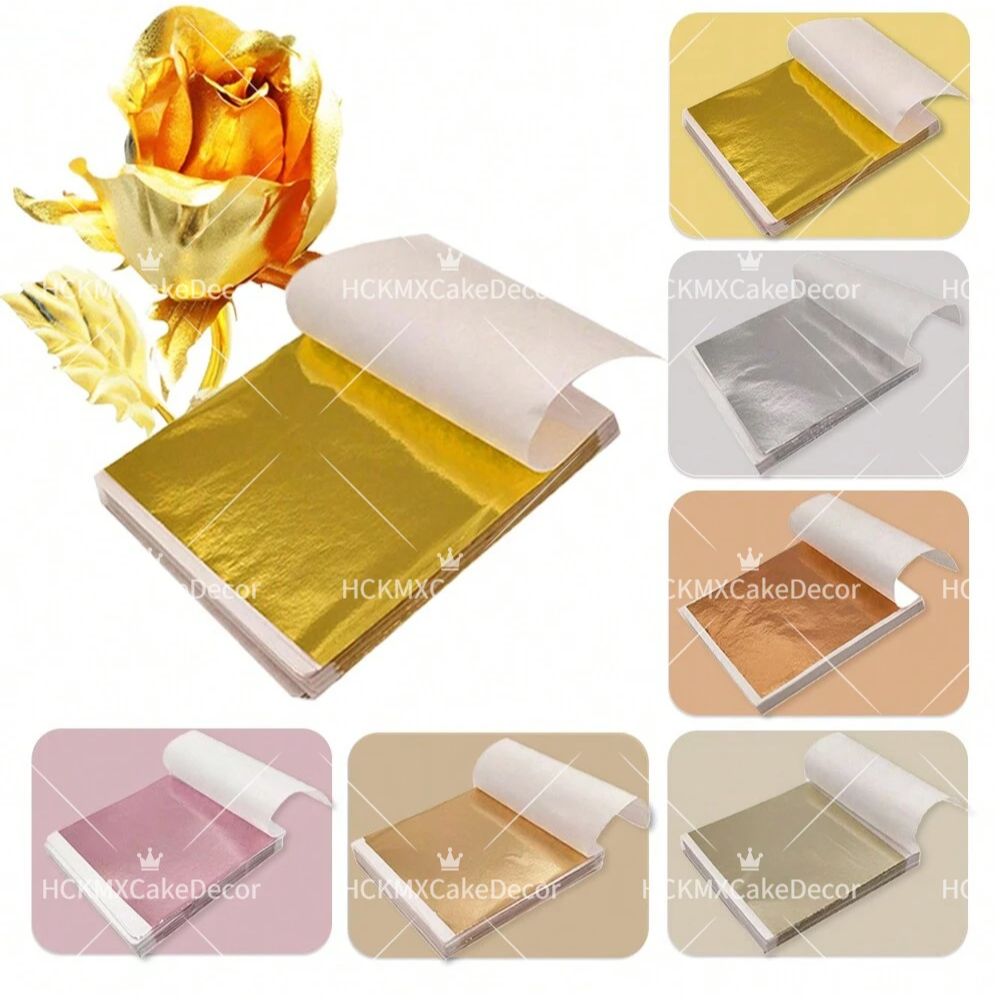 Nail Art Wedding - 100 feuilles de papier doré imitation