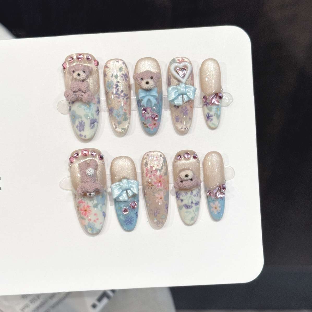 Nail Art Oval - 10 pièces de décorations d'ongles ovales