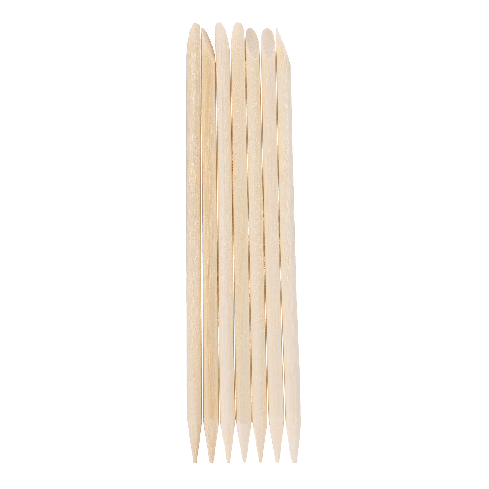 Nail Art Natural - 200 bâtonnets en bois orange double