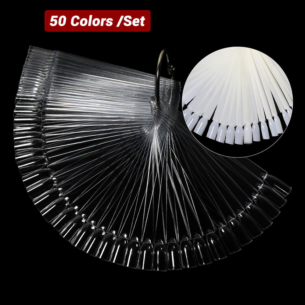 Nail Art Natural - Bâtons d'affichage pour faux ongles, 50