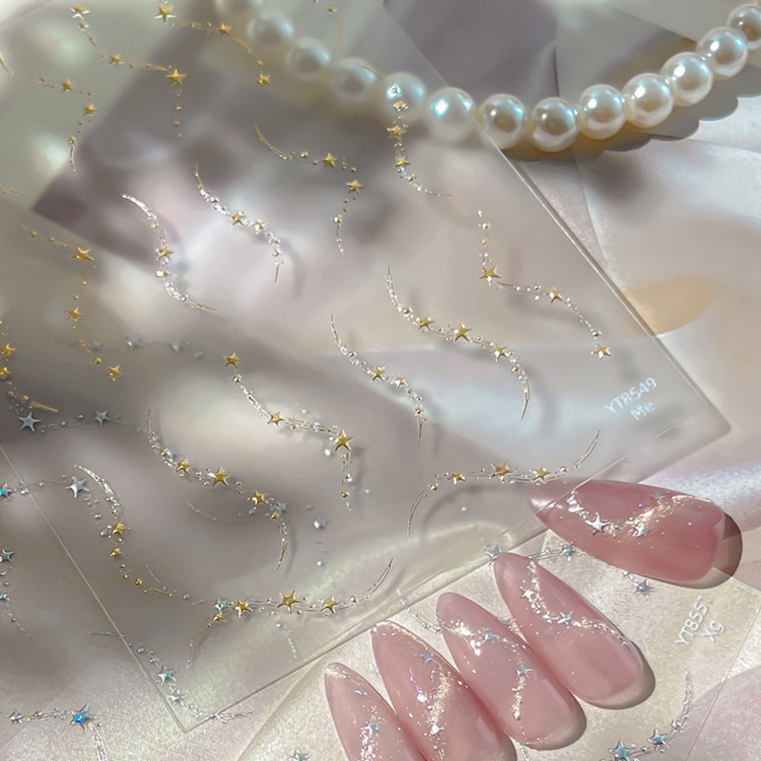 Nail Art Elegant - Autocollants 5D élégants pour ongles, style