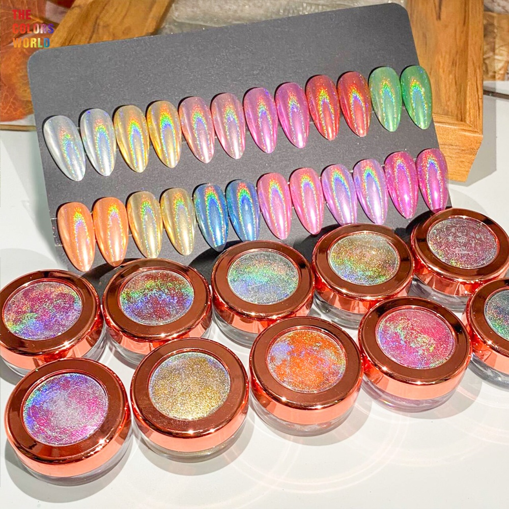 Nail Glitter Chrome - Poudre à ongles chromée miroir holographique