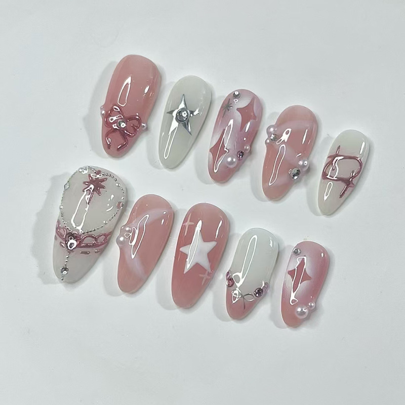 Ensemble d'ongles courts en am - Nail Art Jelly avis et prix