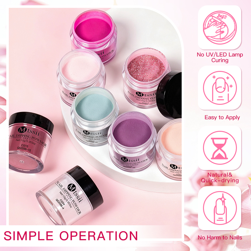 Kit de poudre pour ongles 10 p - Nail Glitter Chrome avis et prix