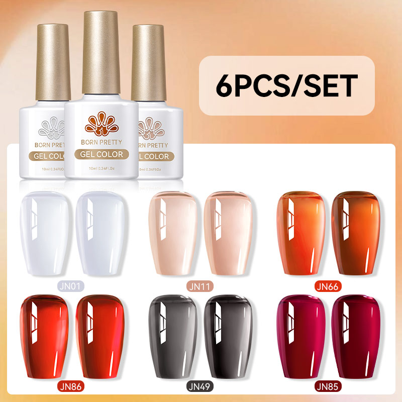 BORN PRETTY6Pcs 10ML ensemble  - Nail Art Jelly avis et prix