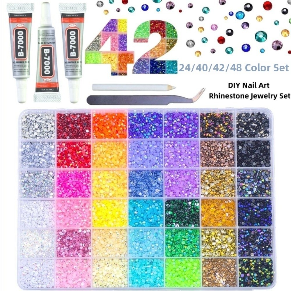 Kit de strass en résine multic - Nail Art Jelly avis et prix