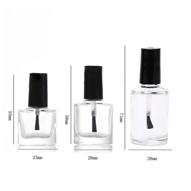 Mini bouteilles vides de verni - Nail Fan Brush avis et prix