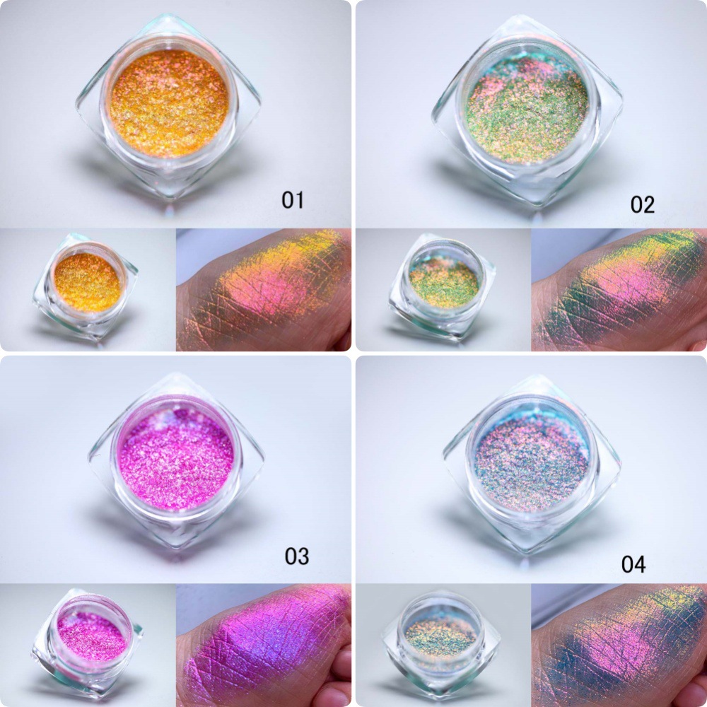 1/6 pots de poudre à ongles ho - Nail Glitter Chrome avis et prix