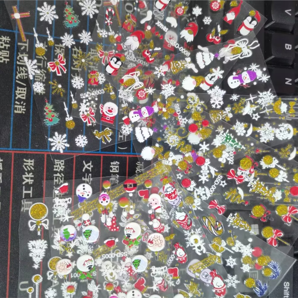 Autocollant à ongles en relief - Nail Art Xmas 2025 avis et prix