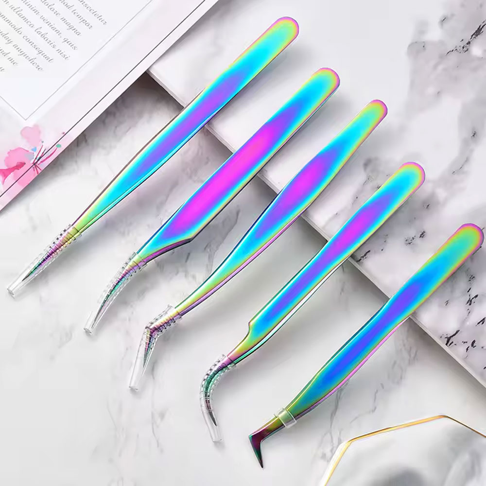 Ensemble de pincettes à cils a - Nail Art Rainbow avis et prix
