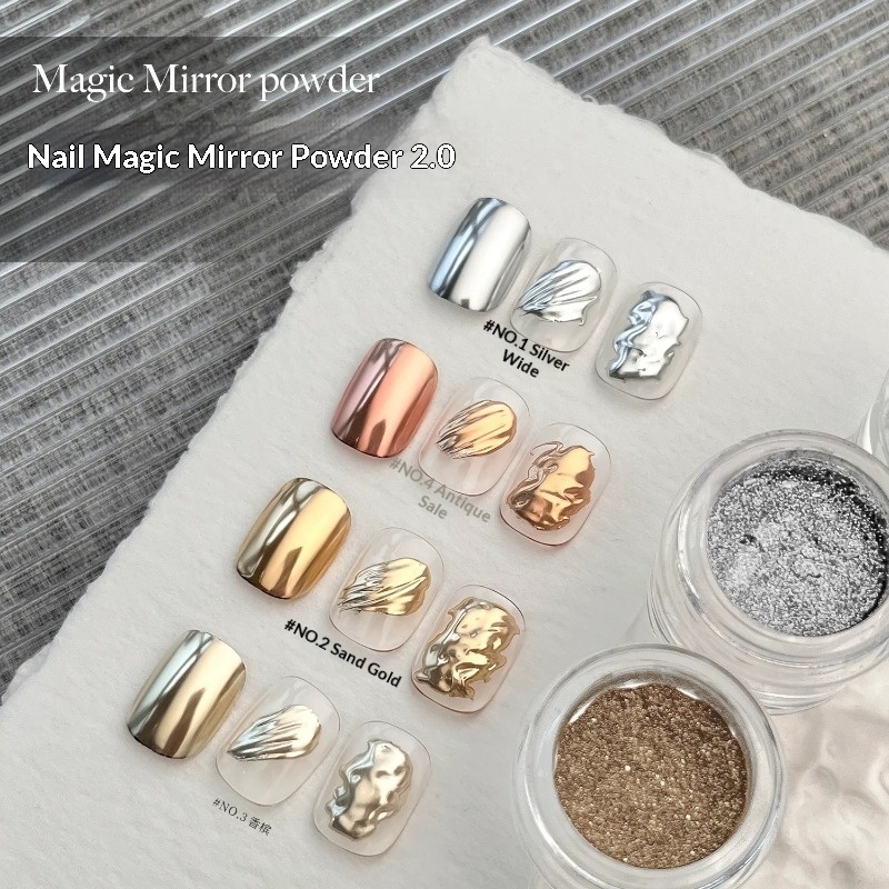 Poudre à ongles effet miroir 7 - Nail Glitter Chrome avis et prix
