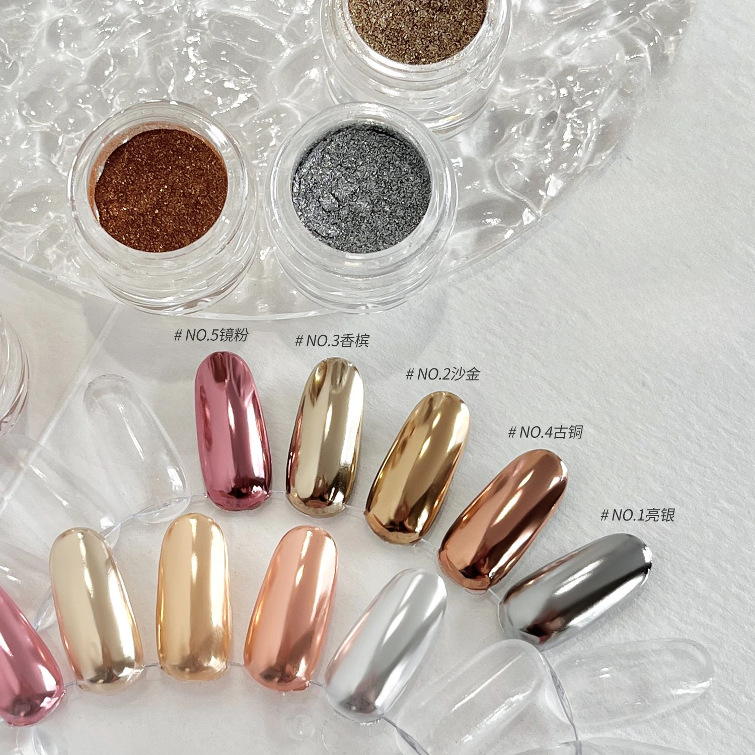Poudre à ongles effet miroir 7 - Nail Glitter Chrome avis et prix
