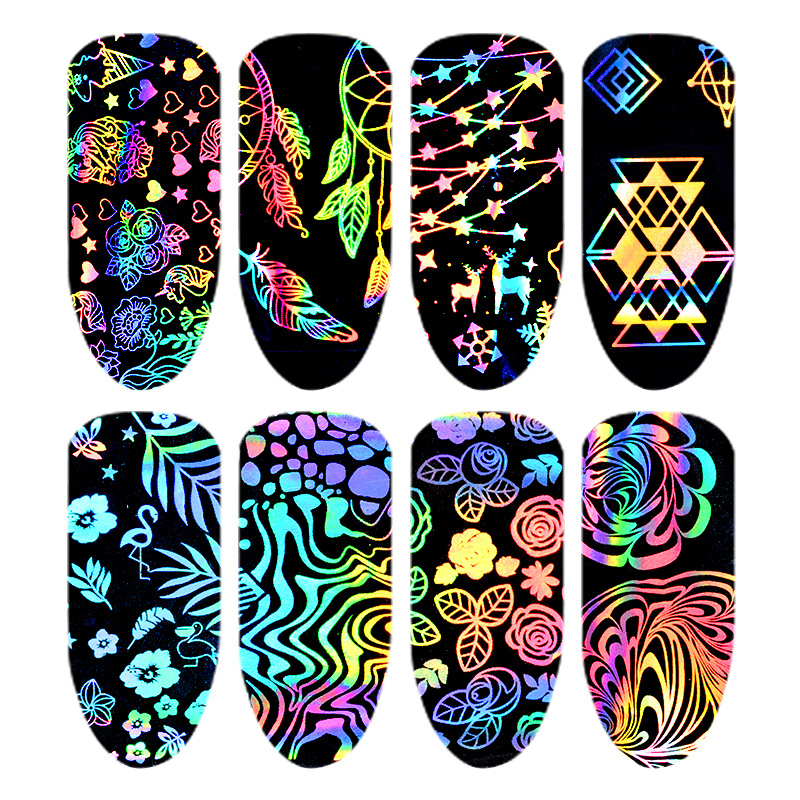 Autocollants holographiques co - Nail Art Lotso avis et prix