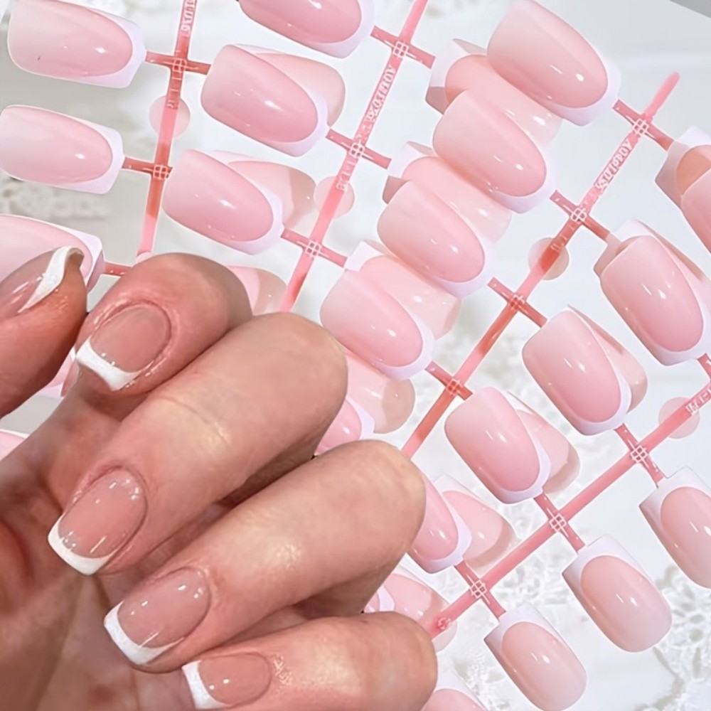 120 faux ongles carrés courts  - Nail Art Natural avis et prix