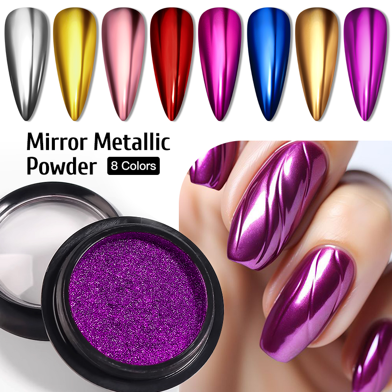 Poudre miroir métallique or ar - Nail Glitter Chrome avis et prix