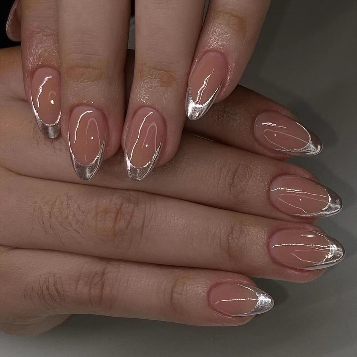 24 pièces Simple vert français - Nail Art Oval avis et prix