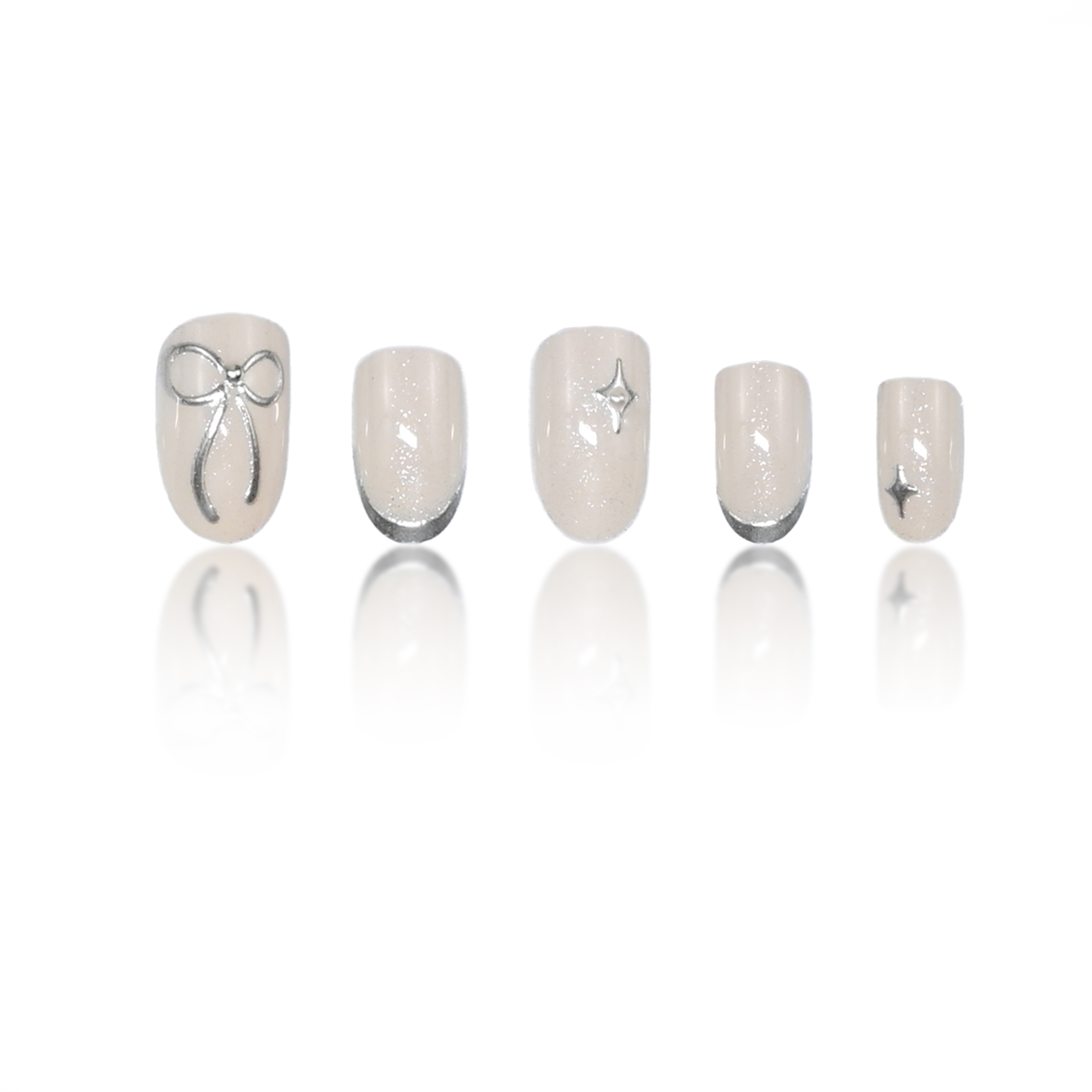 24 faux ongles ronds courts fa - Nail Art Wedding avis et prix