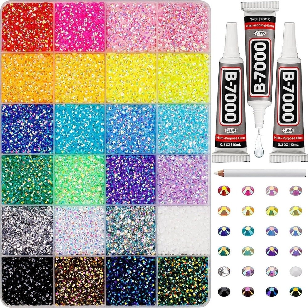 Kit de strass en résine multic - Nail Art Jelly avis et prix