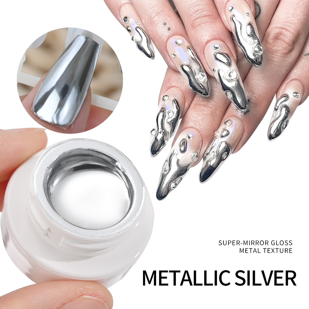 Vernis à ongles gel métallique - Nail Glitter Chrome avis et prix