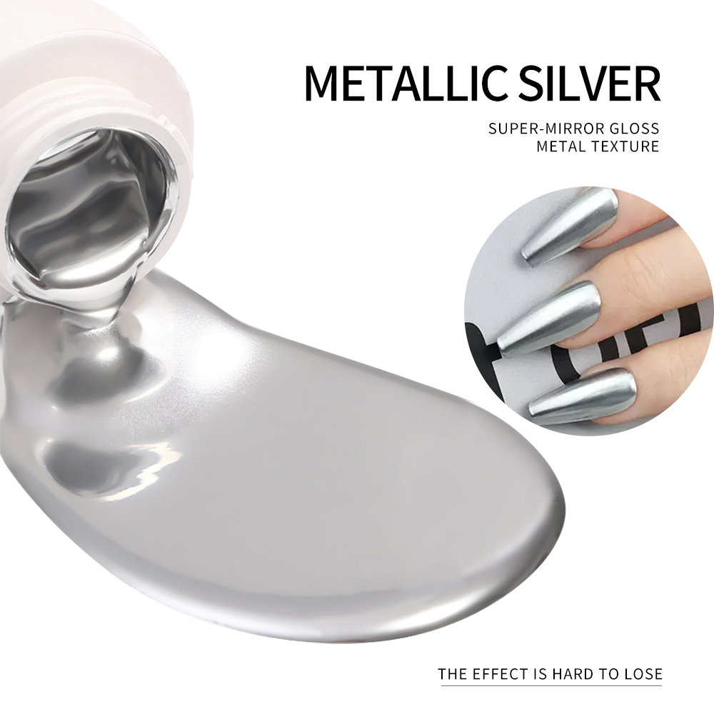 Vernis à ongles gel métallique - Nail Glitter Chrome avis et prix