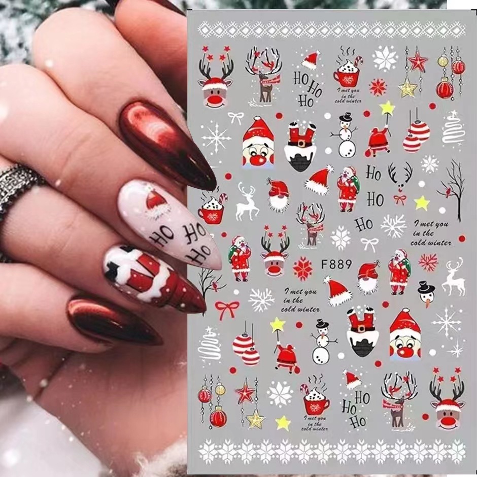 Autocollants 3D pour Nail Art, - Nail Art Xmas 2025 avis et prix