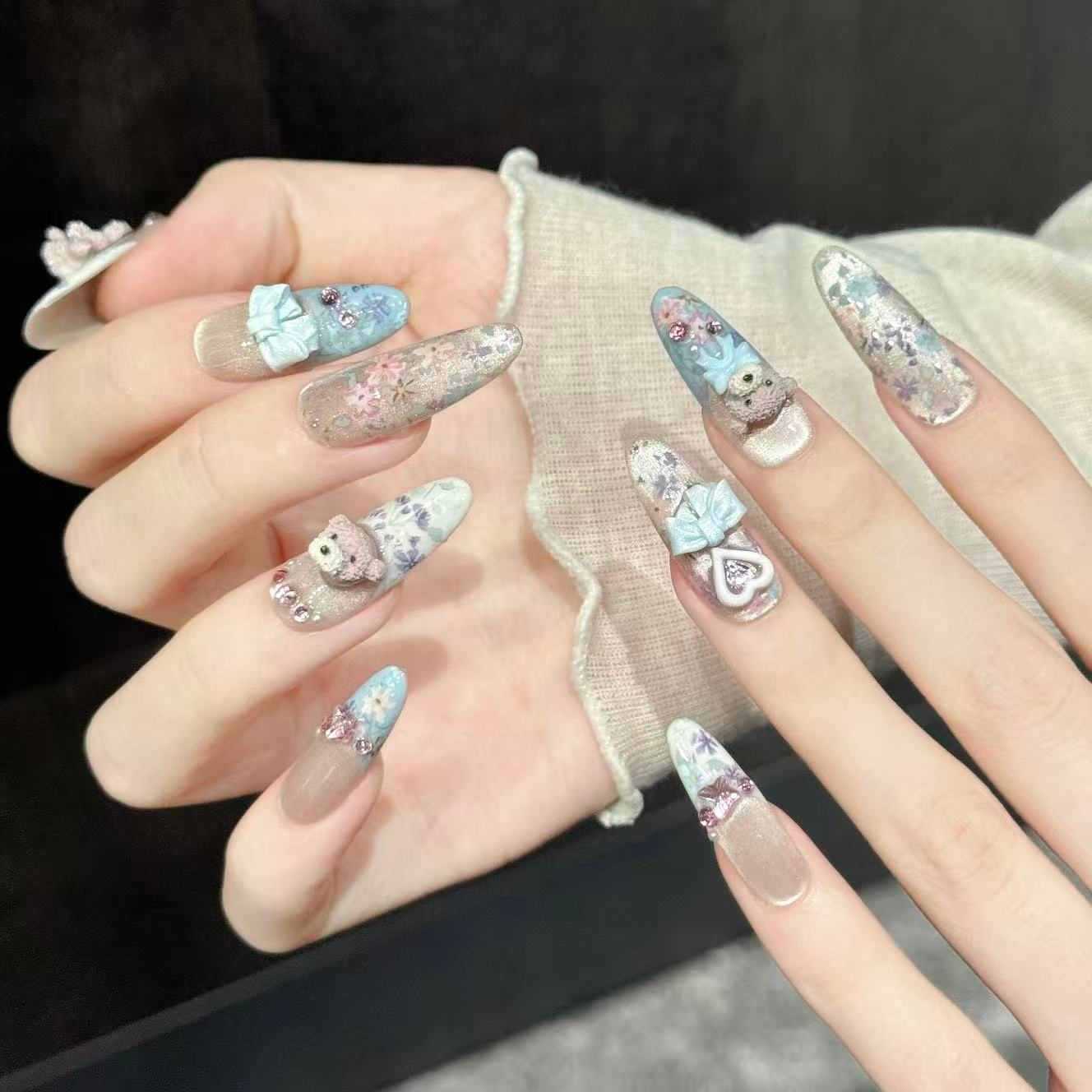 10 pièces de décorations d'ong - Nail Art Oval avis et prix