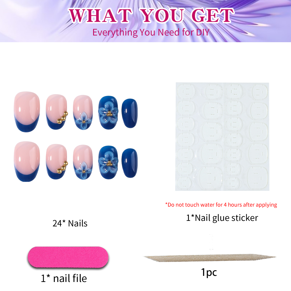 24 autocollants pour ongles en - Nail Art Oval avis et prix