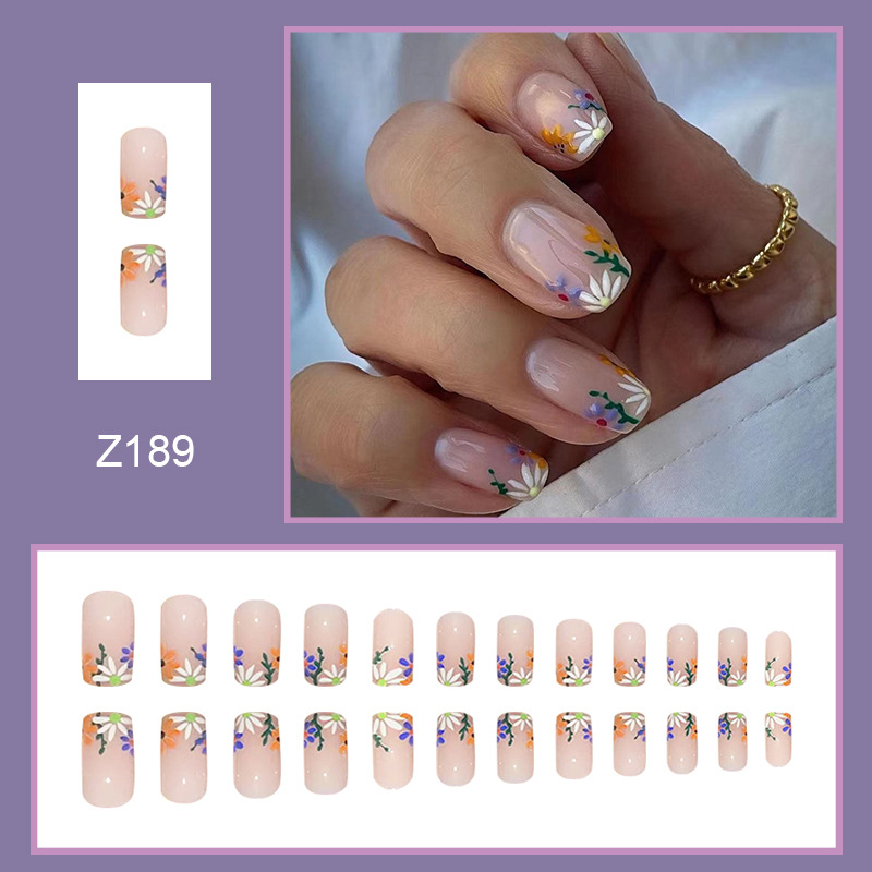 24 faux ongles carrés européen - Nail Art Jelly avis et prix
