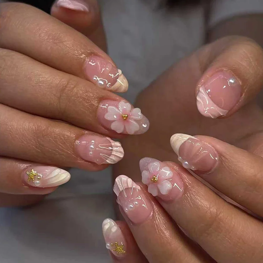Faux ongles français courts ov - Nail Art Oval avis et prix