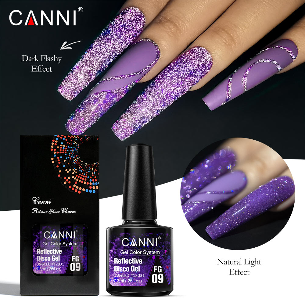 Canni Gel réfléchissant effet  - Nail Art Rainbow avis et prix