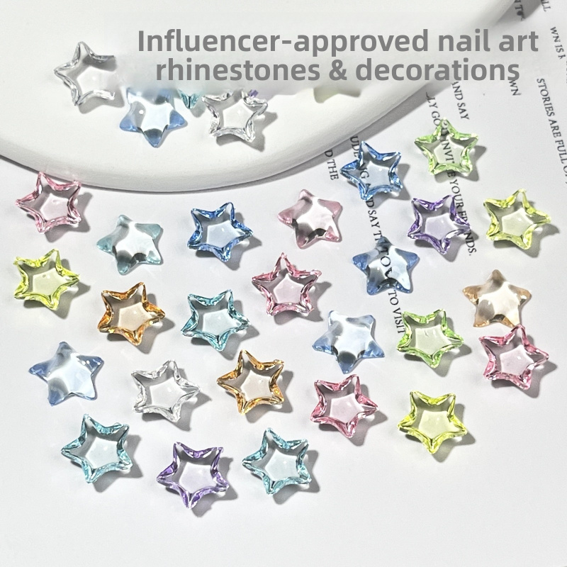 50 pièces de breloques étoiles - Nail Art Lotso avis et prix